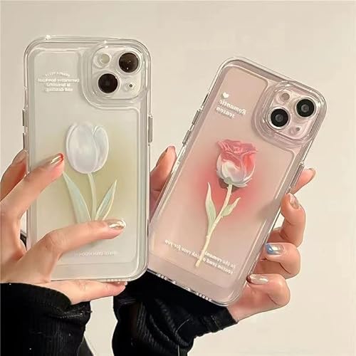 Devineresse Flower Tulip Phone Cases Shockproof Back Cover Camera Soft TPU Bumper Protective Case for Women Girls - Pink for 15 Devineresse Flower Tulip Phone Cases Shockproof Back Cover Camera Soft TPU Bumper Protective Case for Women Girls - Pink for 15 von Devineresse