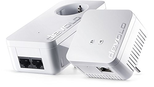 Devolo 9636 dLAN 550 WiFi Starter-Set Ethernet/LAN WLAN, Weiß, 2 Stück, Netzwerkadapter CPL – Adapter,Netzwerk CPL von Devolo