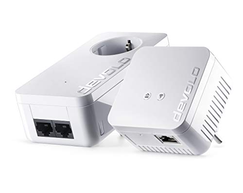 Devolo 9637 dLAN 550 WiFi Starter Kit Bridge 802.11b/g/n an Wandsteckdose anschließbar von Devolo