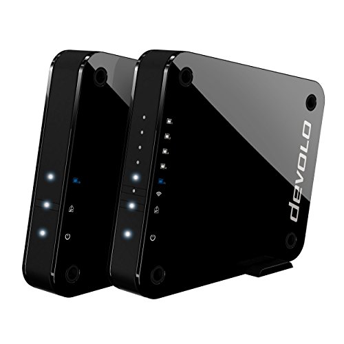 Devolo GigaGate, Bridge WLAN (2 Gbit/s, 1 x Port Gigabit, 4 x Ports Fast Ethernet Anschluss, Punkt zu Punkt in die Band der 5 GHz, Multimedia Erfahrung Extreme, Verschlüsselung AES) von Devolo