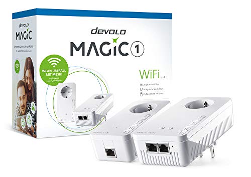 Devolo Magic 1 WiFi 1200 Mbit/s Ethernet LAN Anschluss WLAN weiß 2 Stück von Devolo
