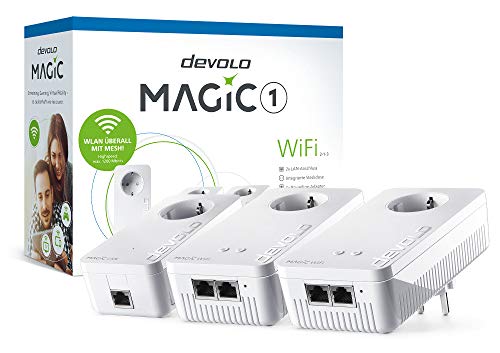 Devolo Magic 1 WiFi Multiroom Kit 2-1-3 2xWiFi+1xLAN 1200mbps Powerline Adapter von Devolo