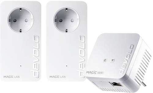 Devolo Magic 1 WiFi mini Multimedia Power Kit Powerline Network Kit 8729 DE Powerline 1200MBit/s von Devolo