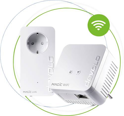 Devolo Magic 1 WiFi mini Starter Kit BE Powerline WLAN Starter Kit 8565 BE Powerline, WLAN 1200MBit/ von Devolo