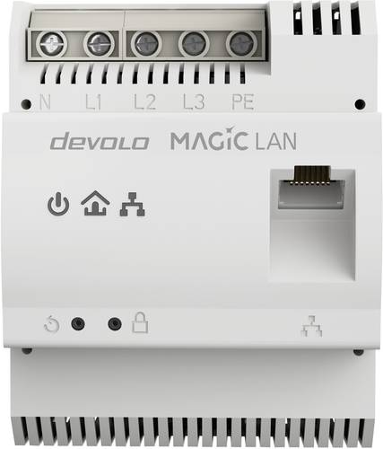 Devolo Magic 2 LAN Powerline DINrail Adapter 8528 EU Powerline 2400MBit/s von Devolo