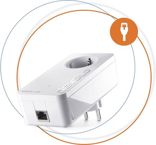 Devolo Magic 2 LAN Powerline Erweiterungsadapter 8252 EU Powerline 2400MBit/s von Devolo