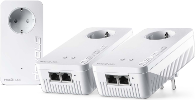 Devolo Magic 2 WiFi 6 - 2400 Mbit/s - IEEE 802.11k,IEEE 802.11r,IEEE 802.11v,IEEE 802.3ab,IEEE 802.3az,IEEE 802.3u,IEEE 802.3x - 10,100,1000 Mbit/s - Wi-Fi 6 (802.11ax) - 802.11a,802.11b,802.11g,Wi-Fi 4 (802.11n),Wi-Fi 5 (802.11ac),Wi-Fi 6 (802.11ax) - 500 m (8824) von Devolo