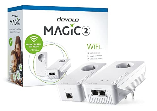 Devolo Magic 2 WiFi Starter Kit 2-1-2 (1xWiFi+1xLAN 2400mbps Powerline Adapter) von Devolo