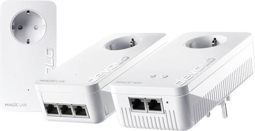 Devolo Magic 2 WiFi triple Streaming Kit Powerline WLAN Network Kit 8728 DE Powerline, WLAN 2400MBit von Devolo