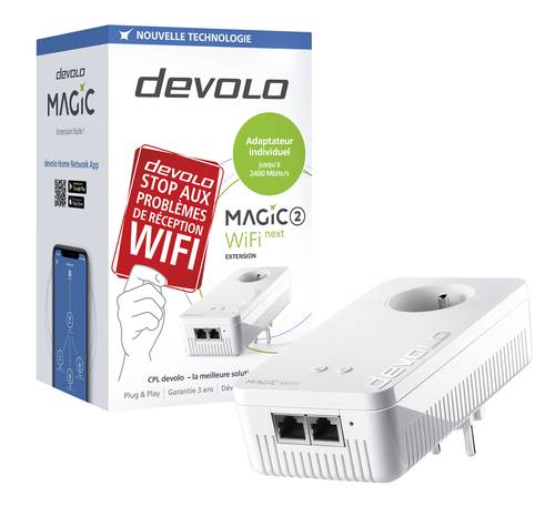 Devolo  Powerline WLAN Einzel Adapter 2.4 GBit/s von Devolo