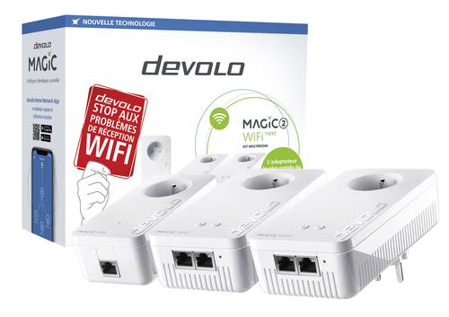 Devolo Magic 2 WiFi next Multiroom Kit Powerline WLAN Multiroom Starter Kit 8626 FR Powerline, WLAN von Devolo