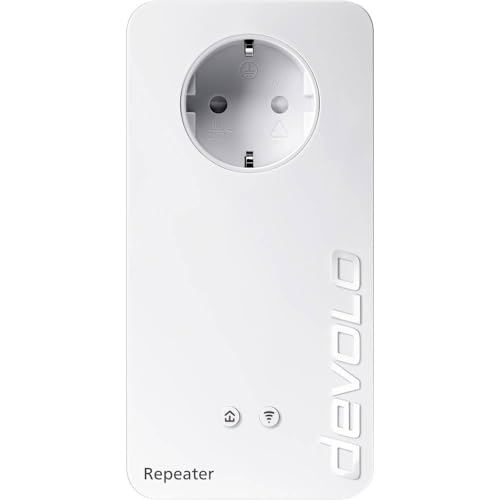 Devolo WiFi Repeater+ ac (1200Mbit, 2X LAN, WPS, MU-MIMO, WLAN Verstärker) von Devolo