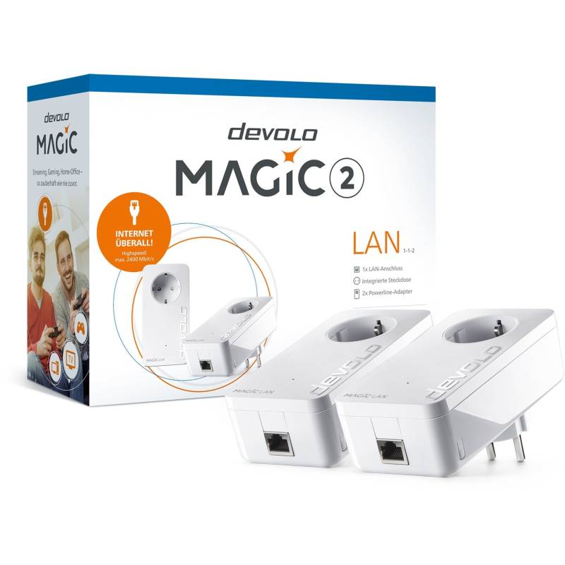 Magic 2 LAN 1-1-2 Starter Kit, Powerline von Devolo
