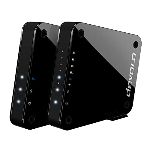 devolo GigaGate WLAN Starter Kit (2 Gbit/s Verbindung, 1x Highspeed Gigabit Port, 4x Fast Ethernet Ports, Punkt-zu-Punkt-Verbindung per 5GHz-Band, Highend-Multimedia-Erlebnis, AES Verschlüsselung) von Devolo