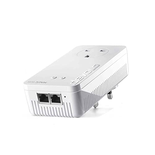 Devolo Magic 1-1200 Wi-Fi 5 Add-On Powerline Adapter, Mesh-WLAN, (Bis zu 1200 Mbps über Powerline, Wi-Fi Anywhere, Access Point, 2X Fast Ethernet Ports, Stabiles Heimarbeiten) von Devolo