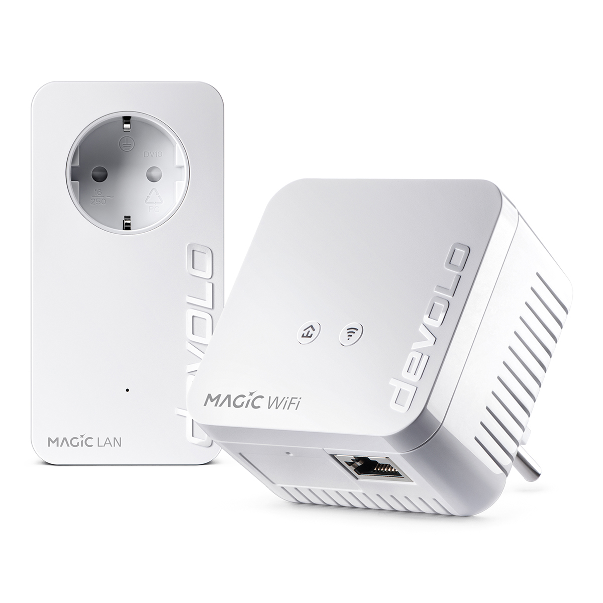 devolo Magic 1 WiFi mini Powerline Starter Kit Powerline bis zu 1.200 Mbit/s, WiFi 4 bis zu 300 Mbit/s, 1x LAN (pro Einheit) von Devolo