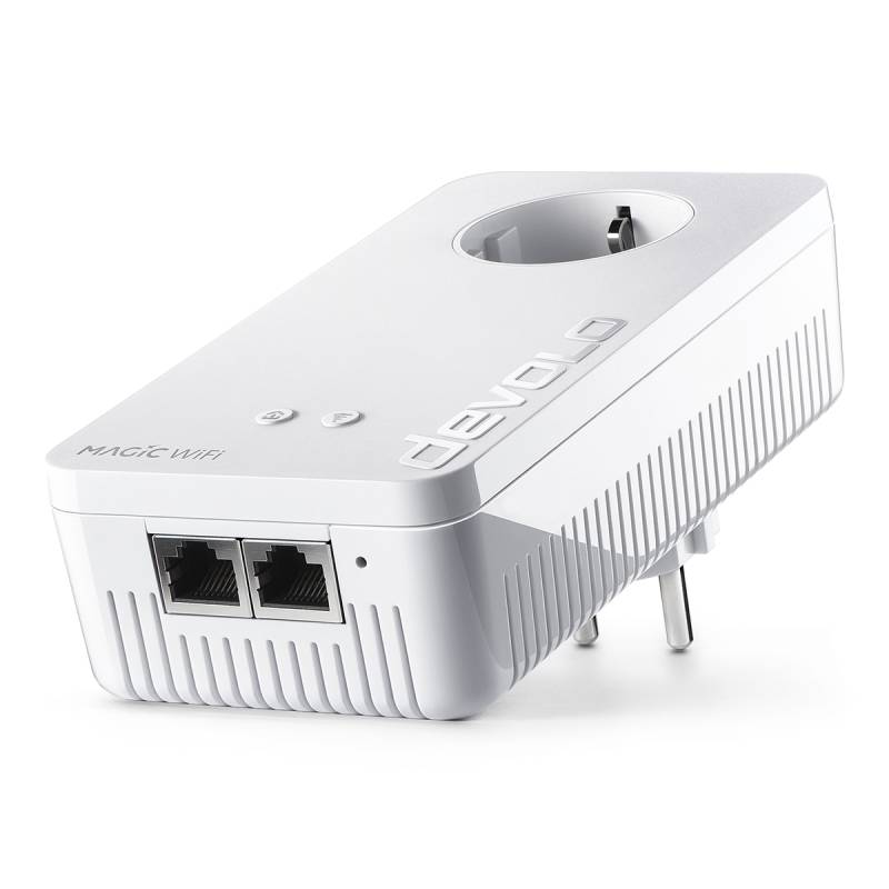 devolo Magic 2 WiFi next Powerline Adapter Powerline bis zu 2.400 Mbit/s, WiFi 5 bis zu 1.167 Mbit/s, 2x Gigabit LAN von Devolo