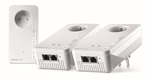 devolo Magic 2 WiFi next: schnellstes CPL Multiroom Kit der Welt (2400 Mbit/s, 5 Gigabit-Ethernet-Ports) ideal für Download und Streaming (geeignet für Frankreich) von Devolo