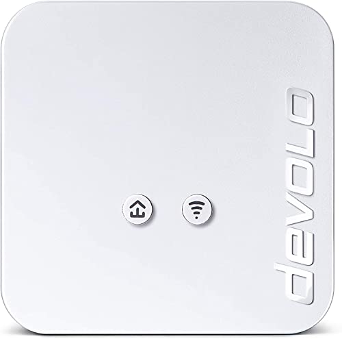 devolo WLAN Powerline Adapter, dLAN 550 WiFi Erweiterungsadapter -bis zu 500 Mbit/s, Mesh WLAN Verstärker, WLAN Steckdose, 1x LAN Anschluss, weiß von Devolo