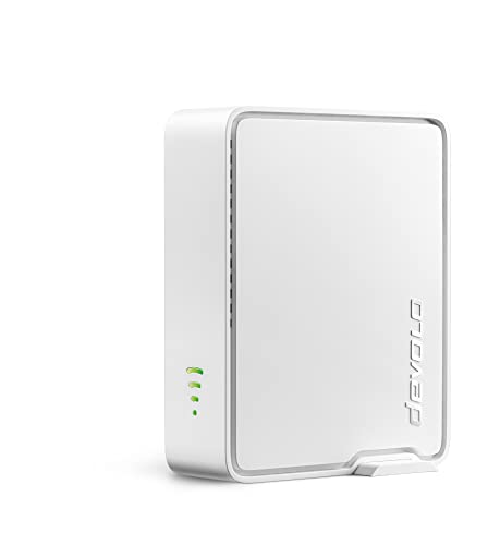devolo WiFi 6 Repeater 5400, WLAN Repeater, bis zu 5.400 Mbit/s, Mesh WLAN Verstärker, Access Point, WiFi Extender, 2x Gigabit LAN Anschluss, weiß von Devolo