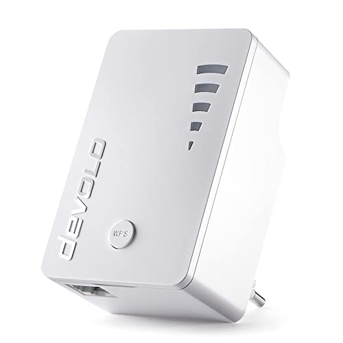 devolo WiFi Repeater ac, WLAN Repeater, bis zu 1.200 Mbit/s, WLAN Verstärker, Access Point, WiFi Extender, 1x Gigabit LAN Anschluss, weiß devolo WiFi Repeater ac, WLAN Repeater, bis zu 1.200 Mbit/s, WLAN Verstärker, Access Point, WiFi Extender, 1x Gigabit LAN Anschluss, weiß von Devolo