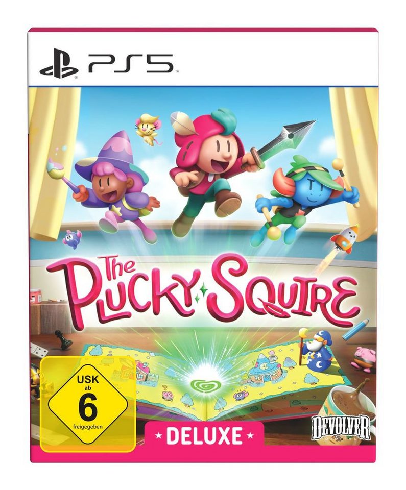 The Plucky Squire - Der kühne Knappe - Devolver Deluxe Edition PlayStation 5, Sammlerbox inkl. 108-seitigen Softcover-Artbook & Soundtrack CD The Plucky Squire - Der kühne Knappe - Devolver Deluxe Edition PlayStation 5, Sammlerbox inkl. 108-seitigen Softcover-Artbook & Soundtrack CD von Devolver Digital