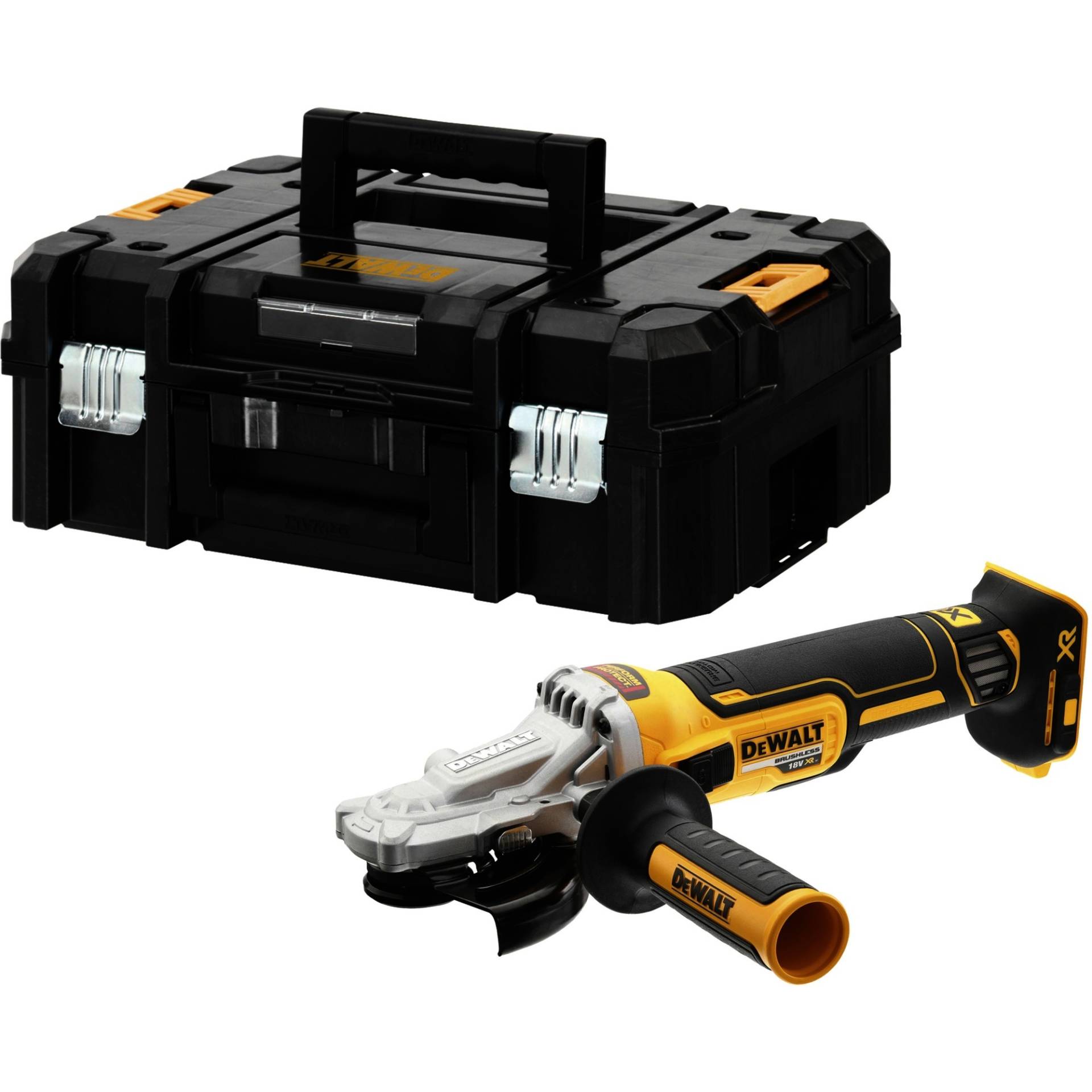 Akku-Flachkopf-Winkelschleifer DCG405FNT, 18Volt Akku-Flachkopf-Winkelschleifer DCG405FNT, 18Volt von Dewalt