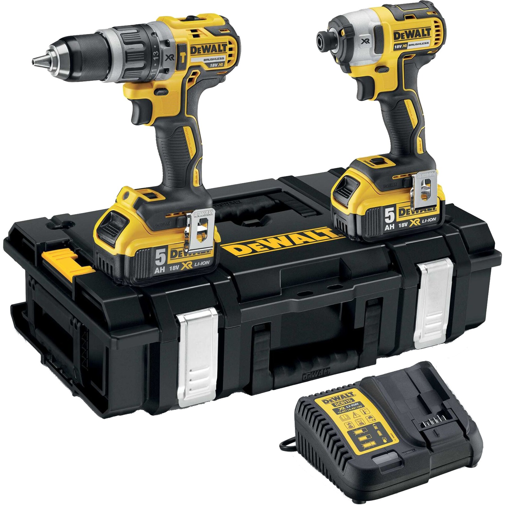 Akku-Schlagbohrschrauber DCK266P2 Set, 18V, 2-tlg. von Dewalt