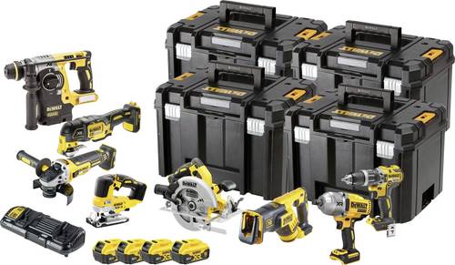 DEWALT DCK865P4T-QW Werkzeugset Akku-Schlagbohrschrauber, Akku-Schlagschrauber, Akku-Bohrhammer, Akk DEWALT DCK865P4T-QW Werkzeugset Akku-Schlagbohrschrauber, Akku-Schlagschrauber, Akku-Bohrhammer, Akk von Dewalt