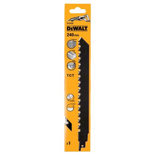 DEWALT DT2420-QZ Saebelsaegeblatt Carbide 240mm 2TPI 1St. von Dewalt