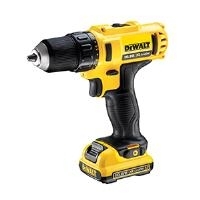 DeWALT DCD710D2-QW - Bohrer/Schrauber - schnurlos - 2 Geschwindigkeiten - Bohrfutterschlüssel 10 mm - 24 N·m - 2 Akkus - 10.8 V von Dewalt