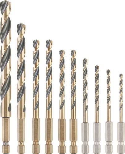 Dewalt DT20620-QZ HSS-G Metall-Spiralbohrer-Set 10teilig 3 mm, 3.5 mm, 4 mm, 4.5 mm, 5 mm, 6 mm, 8 m von Dewalt