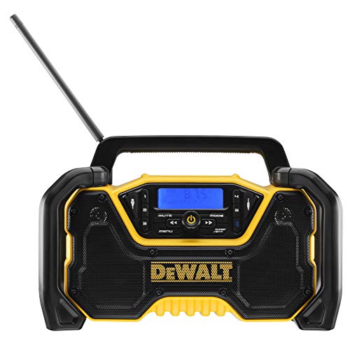 Dewalt XR Akku- und Netz-Radio DCR029 (DAB+ und FM Stereo Radio, extrem robustes Gehäuse, mit Bluetooth, Digitalanzeige mit Hintergrundbeleuchtung, Lieferung ohne Akku und Ladegerät) von Dewalt