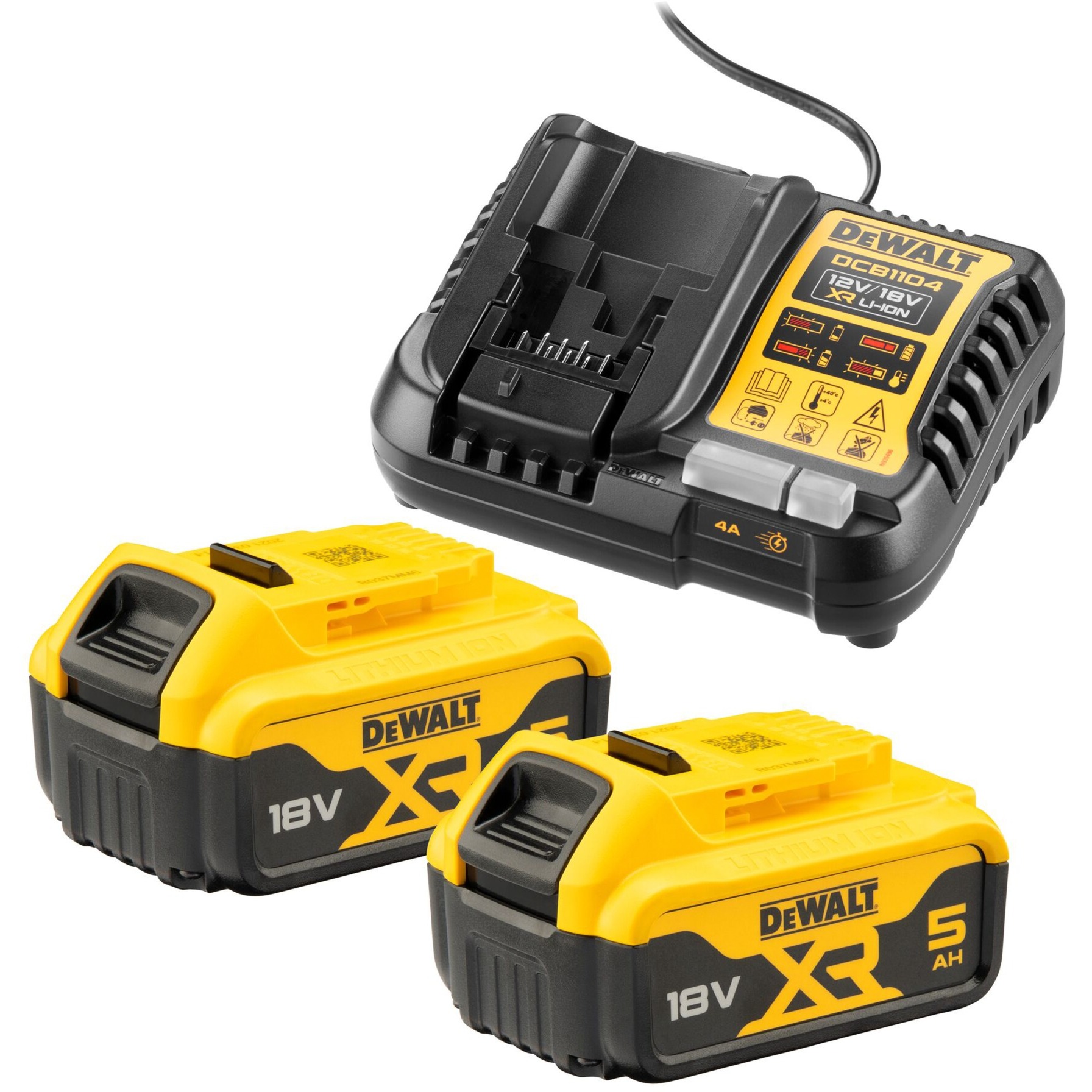 Starter-Set Akku-Kit DCB1104P2, 18Volt, Ladegerät Starter-Set Akku-Kit DCB1104P2, 18Volt, Ladegerät von Dewalt