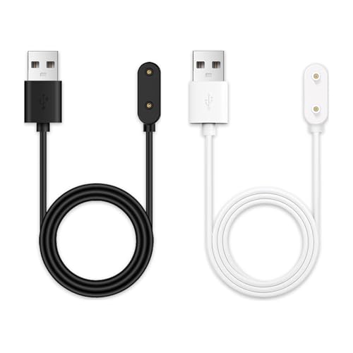 2 Ladegerät Kompatibel mit Huawei Watch Fit/Fit 2/Fit New/Fit Mini/Fit Elegant, Huawei Band 7/6/6 Pro, Honor Band 6/Watch ES, 100cm USB Magnetisches Ladekabel für Huawei Watch, Schwarz + Weiß 2 Ladegerät Kompatibel mit Huawei Watch Fit/Fit 2/Fit New/Fit Mini/Fit Elegant, Huawei Band 7/6/6 Pro, Honor Band 6/Watch ES, 100cm USB Magnetisches Ladekabel für Huawei Watch, Schwarz + Weiß von Dewfigs ㅤ