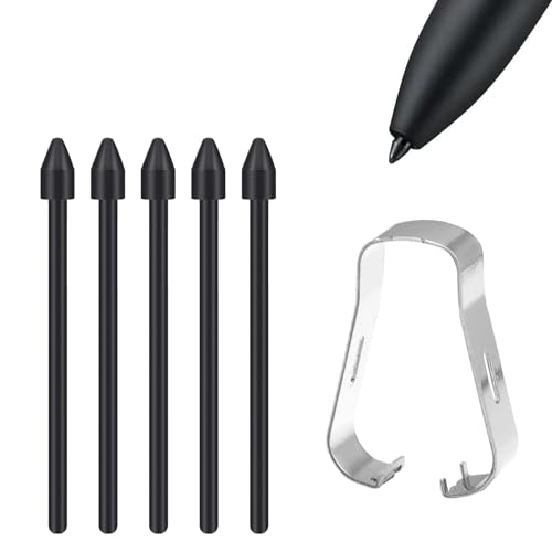 5 Stück S Pen Ersatzspitzen, S Pen Spitzen Kompatibel mit Galaxy Tab S6/S7/S7+/S6 Lite/Note10/Note 5G/Note10+/Note10+ 5G/Note20, Inklusive Pinzette, Ideal für Präzises Schreiben und Zeichnen (Schwarz) von Dewfigs ㅤ