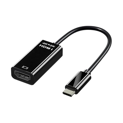 USB C auf HDMI Adapter, 4K30Hz USB C Thunderbolt 3/4 auf HDMI Adapter, HDMI auf USB C Kabel, Geräte unterstützt Video Audio Ausgang für iPhone MacBook Pro Air iPad Pro Pixelbook Surface Go Galaxy XPS von Dewfigs ㅤ