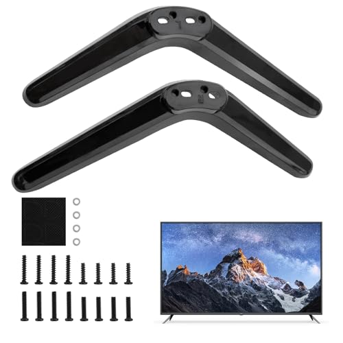 Universal TV Ständer, TV-Sockelfüße mit Schraubenset TV Standfuss ABS TV-Fuß für LED und Plasma Flachbildschirme, rutschfeste Gummipolster, Kompatibel mit Lochabstand beträgt 17-20 MM Fernsehern Universal TV Ständer, TV-Sockelfüße mit Schraubenset TV Standfuss ABS TV-Fuß für LED und Plasma Flachbildschirme, rutschfeste Gummipolster, Kompatibel mit Lochabstand beträgt 17-20 MM Fernsehern von Dewfigs ㅤ