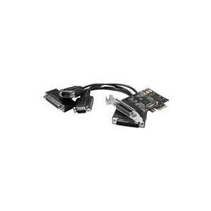 DEXLAN Schnittstellenkarte, 2 Port Seriell (RS232), 1 Port Parallel, PCI Express, Low Profile Erweitert den PC um 2 serielle und 1 parallel Port (306587) von Dexlan