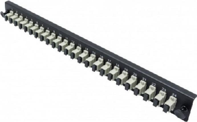 Dexlan 395433 - Rackeinbau - 1U - Faser - SC UPC MM Duplex - Schwarz - Grau (395433) von Dexlan