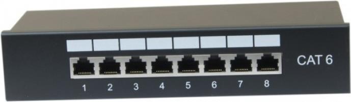 Dexlan 754720 - RJ-45 - Schwarz - Metall - Rackeinbau - 1U - 210 mm (754720) von Dexlan