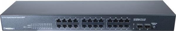 Dexlan 891026 ungemanaged Gigabit Ethernet (10/100/1000) 1U Schwarz Netzwerk-Switch (891026) von Dexlan