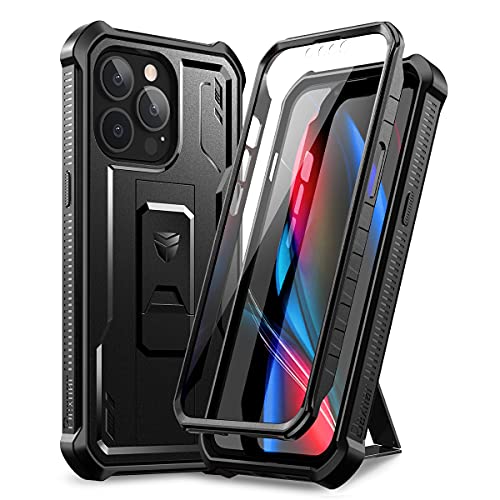 Dexnor Hülle Kompatibel mit iPhone 13 Pro mit eingebautem Displayschutz Militärschutz Rüstung Heavy Duty 360 Ganzkörper Stoßfeste Stoßstangenschutz Abdeckung mit Ständer - Schwarz Dexnor Hülle Kompatibel mit iPhone 13 Pro mit eingebautem Displayschutz Militärschutz Rüstung Heavy Duty 360 Ganzkörper Stoßfeste Stoßstangenschutz Abdeckung mit Ständer - Schwarz von Dexnor