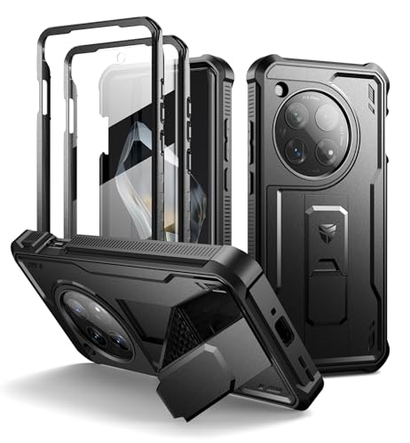 Dexnor Hülle Kompatibel mit OnePlus 12【Doppelter Frontrahmen 】, Bumper Shock Technology Fallschutz Robuste Telefonabdeckung Stoßfeste Schutzhülle mit Kickstand - Schwarz Dexnor Hülle Kompatibel mit OnePlus 12【Doppelter Frontrahmen 】, Bumper Shock Technology Fallschutz Robuste Telefonabdeckung Stoßfeste Schutzhülle mit Kickstand - Schwarz von Dexnor