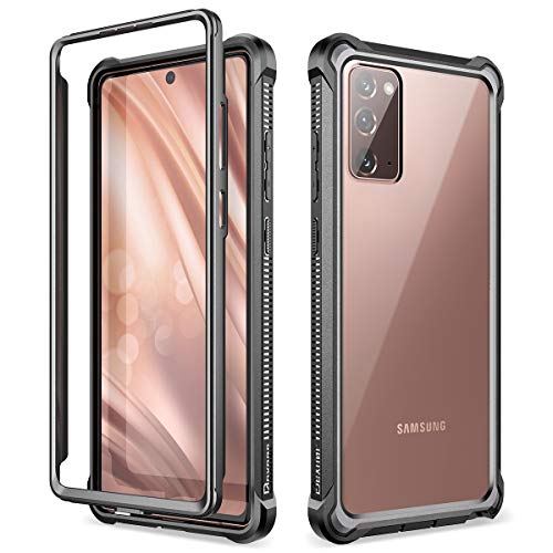 Dexnor Hülle Kompatibel mit Samsung Galaxy Note 20 5G 6,7'' (2020) Ganzkörper durchsichtige Schutzhülle Stoßfeste Stoßstange ohne eingebauten Displayschutz - Schwarz von Dexnor