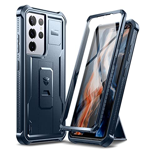 Dexnor Hülle Kompatibel mit Samsung Galaxy S21 Ultra 5G 6,8" mit eingebautem Displayschutz Militärschutz Rüstung Heavy Duty 360 Ganzkörper Stoßfeste Stoßstangenschutz Abdeckung mit Ständer - blau Dexnor Hülle Kompatibel mit Samsung Galaxy S21 Ultra 5G 6,8" mit eingebautem Displayschutz Militärschutz Rüstung Heavy Duty 360 Ganzkörper Stoßfeste Stoßstangenschutz Abdeckung mit Ständer - blau von Dexnor