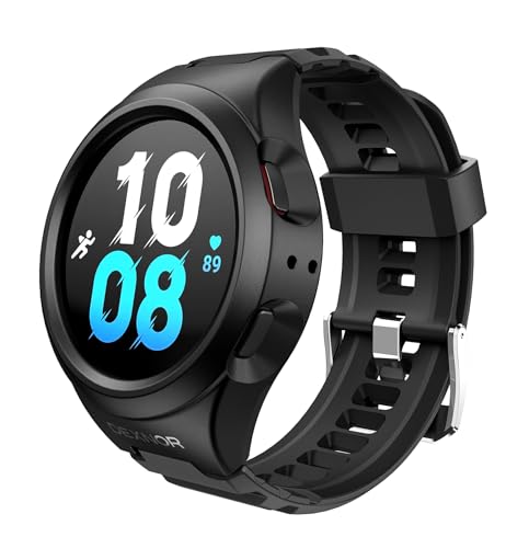 Dexnor Kompatibel mit Samsung Watch 4/5 Armband (44MM), Militär Grade Hülle mit weichem Silikon Rugged Shockproof Verstellbare iWatch Bands Strap Kompatibel mit Sport - Schwarz von Dexnor