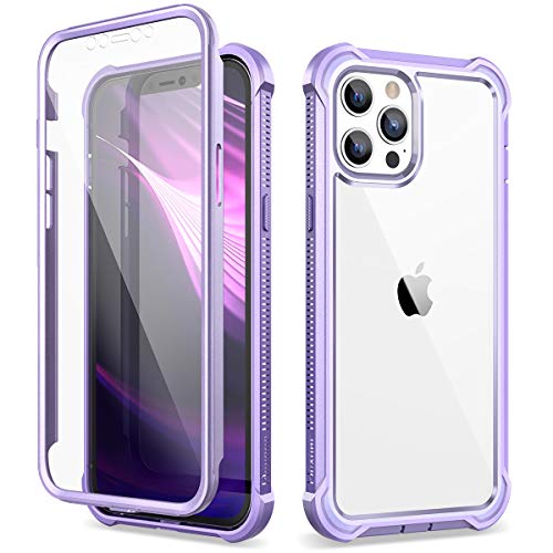 Dexnor Kompatibel mit iPhone 12 Pro Max 6,7'' Hülle, 360-Grad-Ganzkörper-Stoßdämpfer-Schutzabdeckung vorne und hinten mit integriertem Displayschutz - Hellviolett Dexnor Kompatibel mit iPhone 12 Pro Max 6,7'' Hülle, 360-Grad-Ganzkörper-Stoßdämpfer-Schutzabdeckung vorne und hinten mit integriertem Displayschutz - Hellviolett von Dexnor