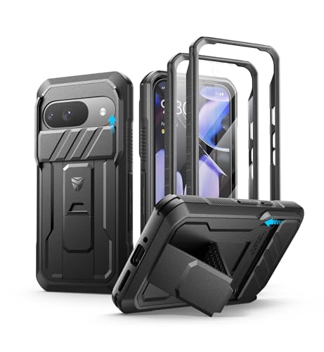 Dexnor Kompatibel mit Google Pixel 9 Hülle mit Eingebaute Schiebekamera Abdeckung&Displayschutz&Kickstand, Schwerlast Stoßfestes Robustes Handyhülle Ganzkörper Stoßfänger Schutzhülle - Schwarz Dexnor Kompatibel mit Google Pixel 9 Hülle mit Eingebaute Schiebekamera Abdeckung&Displayschutz&Kickstand, Schwerlast Stoßfestes Robustes Handyhülle Ganzkörper Stoßfänger Schutzhülle - Schwarz von Dexnor