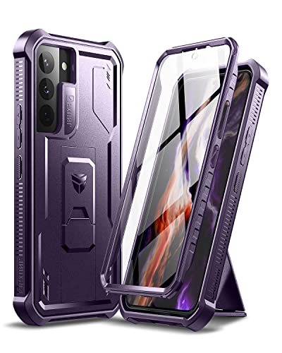 Dexnor Kompatibel mit Hülle Samsung Galaxy S22 5G mit integrierter Displayschutzfolie Militär-Grad 360 Full Body Shockproof Bumper Protection Cover with Stand - Phantom Purple Dexnor Kompatibel mit Hülle Samsung Galaxy S22 5G mit integrierter Displayschutzfolie Militär-Grad 360 Full Body Shockproof Bumper Protection Cover with Stand - Phantom Purple von Dexnor